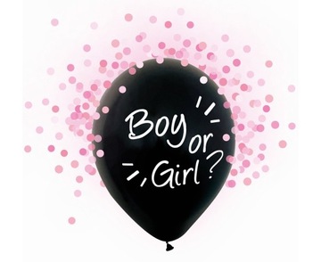 Balony Boy or Girl płeć Dziewczynka BABY SHOWE 4x
