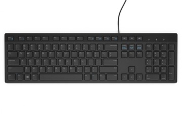 ПРОВОДНАЯ КЛАВИАТУРА DELL KB216 ЧЕРНАЯ НИЗКОПРОФИЛЬНАЯ QWERTY US/PL | ПОЛЬША