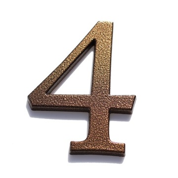 НОМЕР ДОМА, НОМЕРА ДОМА, АНТИЧНЫЕ КОРИЧНЕВЫЕ БУКВЫ