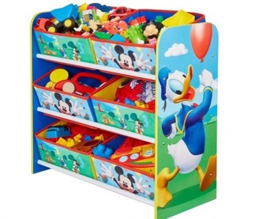 КОНТЕЙНЕРЫ-ОРГАНИЗАТОР ДЛЯ КНИЖНОГО ШКАФА «МИККИ-МАУС» ДЛЯ ДЕТЕЙ