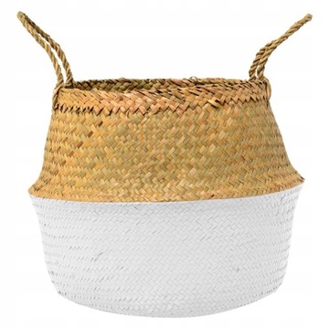 OSŁONKA NA KWIATEK BOHO PLECIONY KOSZ ORGANIZER