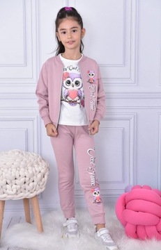 СПОРТИВНЫЙ КОСТЮМ С УТЕПЛЕННЫМ Комплект спортивного костюма OWL из трех предметов, 3-4 года