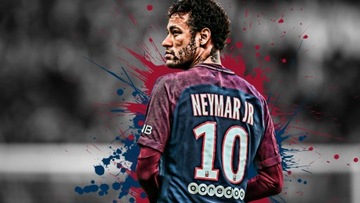NEYMAR Naklejka na ścianę - plakat 120 cm K248