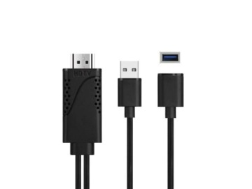 Переходник с USB 2.0 «мама» на HDMI «папа» Питание телевизора iOS клонирование Android