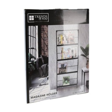 Газетница металлическая, черная, 150х56,5 см.