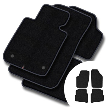 Prémiové velurové koberce pro Volkswagen Polo IV 2002-2009, oválné stopky