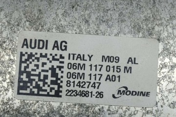 AUDI A7 SPORTBACK 4K8 55 TFSI HYBRIDNÍ MOTOR CHLADIČ OLEJE 06M117015M 2