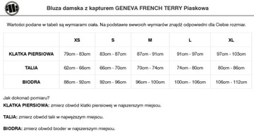 DAMSKA BLUZA OVERSIZE WKŁADANA PRZEZ GŁOWĘ KANGURKA PITBULL Z KAPTUREM XS/S