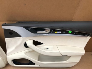 AUDI A8 D4 СТОРОНЫ, ОБИВКА ДВЕРЕЙ, БЕЖЕВЫЙ, КОРИЧНЕВЫЙ