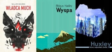 Władca much+ Nowy wspaniały+ Wyspa Huxley