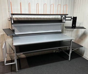 Профессиональная упаковочная станция, светодиодное освещение, столешница из листового металла НОВИНКА