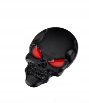 Emblemat naklejka auto czacha skull mat motocykl