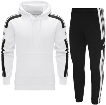 ADIDAS DRESY MĘSKIE bawełniane KOMPLET BLUZA SPODNIE SQUADRA- M