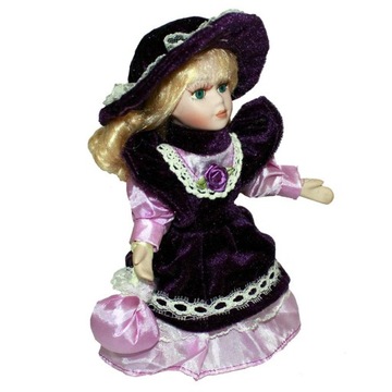 Mini porcelanowe lalki w stylu Vintage Ceramiczna lalka