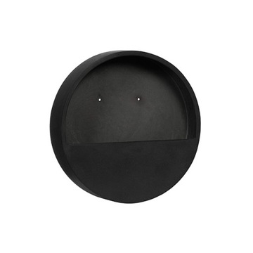 czarna wisząca doniczka na ścianę WALLY 30/9 cm