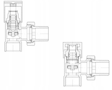 УГЛОВОЙ РЕГУЛИРУЮЩИЙ КЛАПАН РАДИАТОРА 1/2, ЧЕРНЫЙ