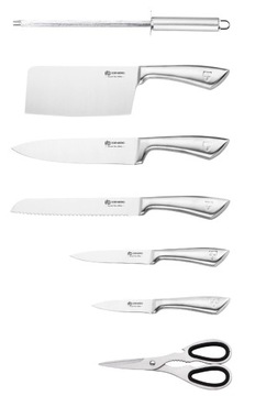 Набор ножей в блоке Набор ножей Edenberg из 8 предметов с подставкой