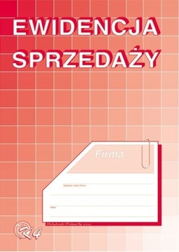 EWIDENCJA SPRZEDAŻY ZESZYT A5 32 STRONY PION K4