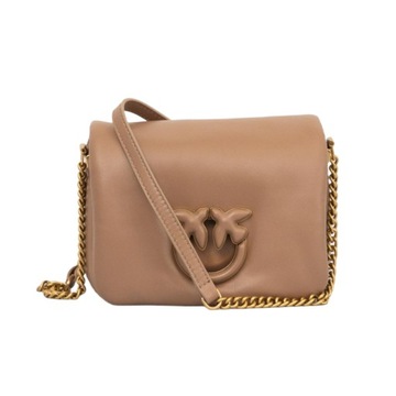 -10% PINKO TOREBKA SKÓRZANA LOVE CLICK BABY PUFF NAPPA