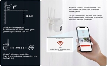 НАРУЖНАЯ КОММУТАЦИОННАЯ КАМЕРА WIFI 3MPx 2304x1296P FULL HD 24/7×3 запись