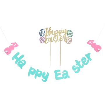 Happy Easter Banner Carrots Decor Spring