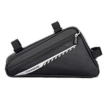 RZAHUAHU 2L Bicycle Front Frame Reflective Triangle Bag Bike Cycling PU Sto