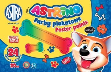FARBY PLAKATOWE AS ASTRA 20 ML 24 KOLORY
