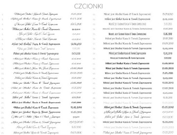 aurora koronka | MENU SERWOWANE KARTA DAŃ NA TALERZ WESELE ROCZNICA