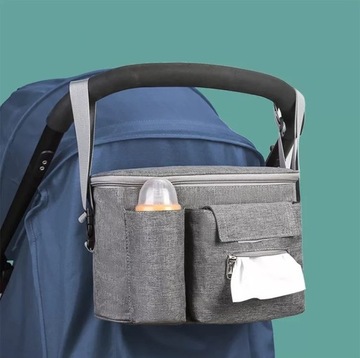 TORBA DO WÓZKA ORGANIZER 3W1 DLA MAMY I TATY