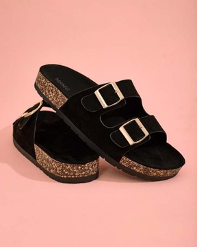 ЧЕРНЫЕ ЖЕНСКИЕ ШЛЕПАНКИ FOUMY 39