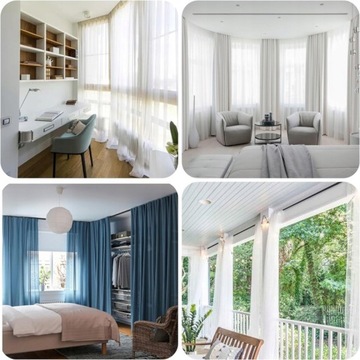 5M SZYNA DO ZASŁONY SUFITOWEJ SZYNA SUFITOWA DO ZASŁON SYSTEM SZYN DO FIRAN