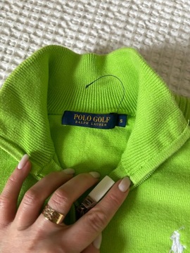 Polo Ralph Lauren sweterek kardigan limonka s modny wiosna lato