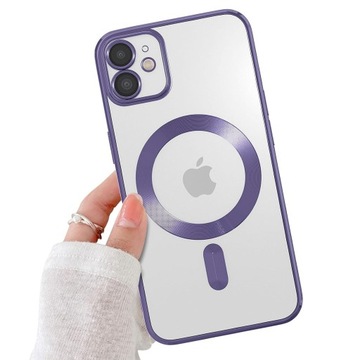 ETUI CASE OBUDOWA DO IPHONE 11 FIOLETOWY MAGSAFE