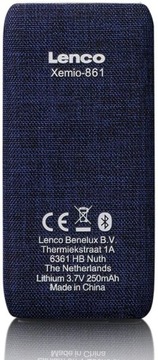 Lenco Xemio-861 BT 1,8 дюйма MP4 8 ГБ BLUETOOTH!