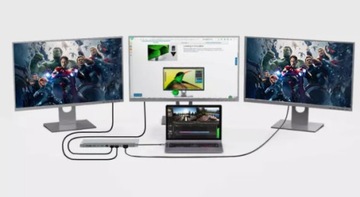 АДАПТЕР-концентратор ДОК-СТАНЦИИ USB-C 12in1 2x HDMI 4K ETHERNET RJ45 SD M1 M2