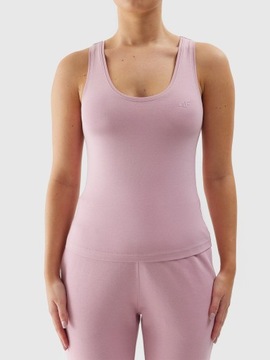 4F ЖЕНСКАЯ ФУТБОЛКА БЕЗ РУКАВОВ TSLEF041 РОЗОВАЯ L