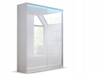 SZAFA LUNA 180 x 250 LACOBEL LUX - BIAŁA
