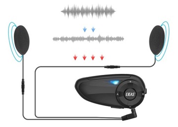 ИНТЕРКОМ МОТОЦИКЛ EJEAS Q7 800M BT РАДИО FM 7 ЧЕЛОВЕК