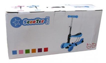 ТРЕХКОЛЕСНЫЙ СВЕТОДИОДНЫЙ БАЛАНСИРОВОЧНЫЙ СКУТЕР 5в1 BIEDRONKA