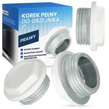 Korek grzejników C.O 1' prawy woda zimna ciepła