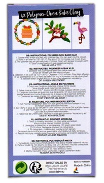 Глина для лепки - термореактивная - 4 цвета 82гр F