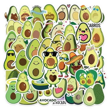 NAKLEJKI NA LAPTOP STICKERBOMB MIX AWOKADO 50 szt