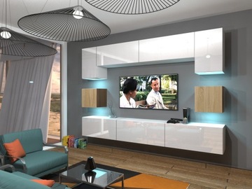 Meblościanka Zestaw Meble do Salonu NOWARA N1 1A