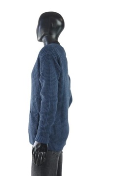 PEPE JEANS GRANATOWY SWETER GUZIKI (M)