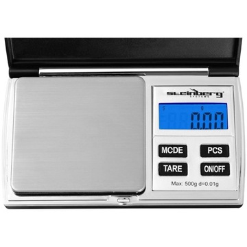 WAGA KIESZONKOWA JUBILERSKA GRAMOWA 500g/0,01g LCD