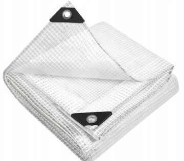 Plandeka ZBROJONA 4X3 TRANSPARENT MOCNA WZMACNIANA WODOODPORNA MROZOODPORNA