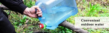 12-литровый контейнер для воды для кемпинга с портативным ведерком для переноски воды в лагере