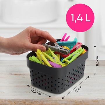 КОНТЕЙНЕР CURVER, АЖУРНАЯ КОРОБКА, 1,4 Л, СЕРЫЙ