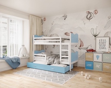 Кровать двухъярусная 160х80 белый MAX