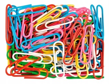 SPINACZE BIUROWE OKRĄGŁE KOLOROWE 28mm 100szt.